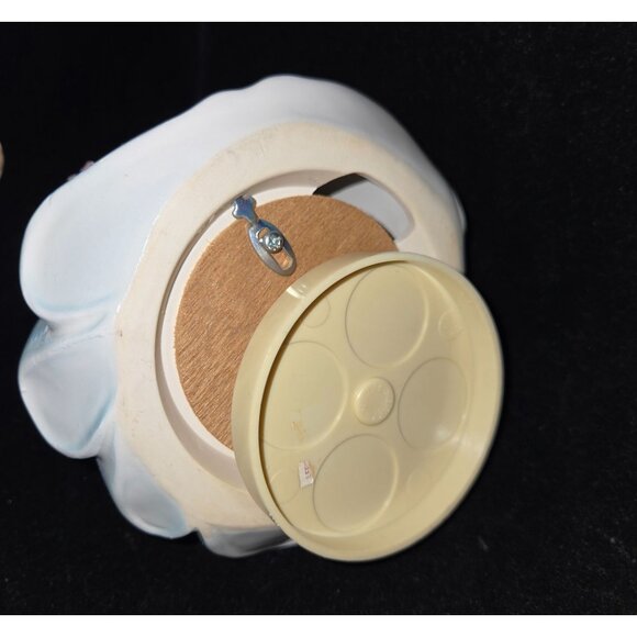 25th Anniversary Josef Orig blue lady Music Box Figurine With Rotating Base & Pi - Picture 4 of 5